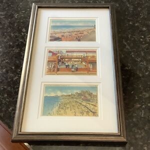 Vintage New Jersey Shore Scene Framed Postcards